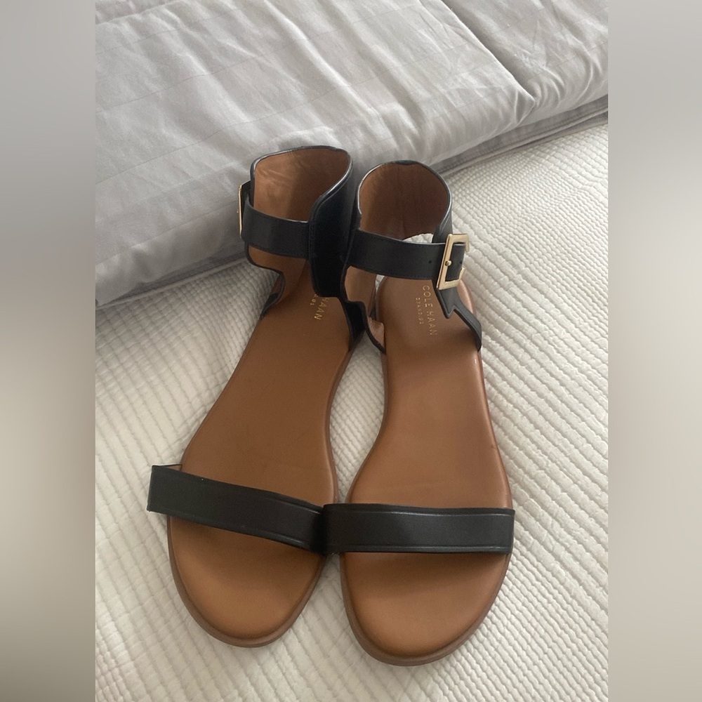 Cole Haan black sandals size 10